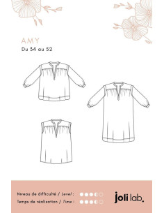 Patrón de blusa y vestido Amy - Joli Lab 2