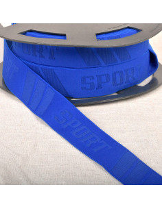 Calzoncillo deportivo elástico en relieve - Azul real