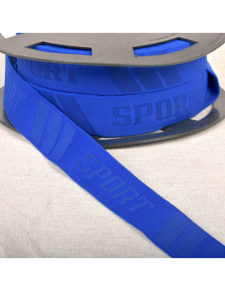 Calzoncillo deportivo elástico en relieve - Azul real