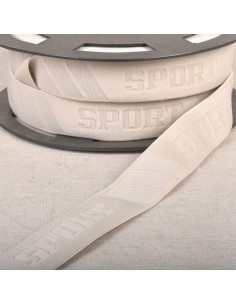 Calzoncillo deportivo elástico en relieve - Beige
