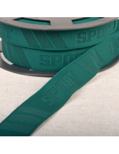 Elástico calzoncillo deportivo en relieve - Verde