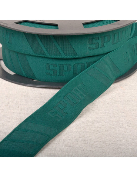 Elástico calzoncillo deportivo en relieve - Verde