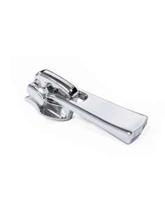 Cursor para cierre de nylon de 5 mm - Plata