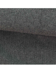 Tela de lana tweed para abrigo - Gris medio