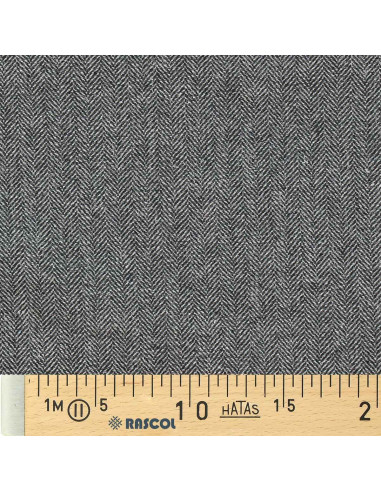 Tela de lana tweed para abrigo - Gris claro