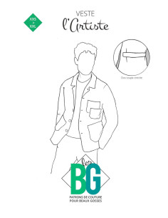 Patrón de chaqueta l'Artiste - Les BG