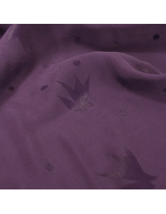 Tejido jacquard de viscosa Streli Violeta - Églantine & Zoé