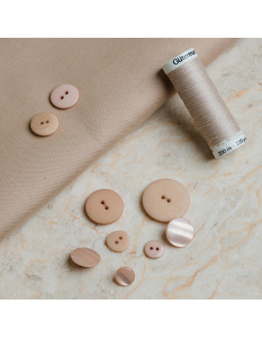 Tejido de algodón repelente al agua Trench Sandy Sand - Atelier Brunette