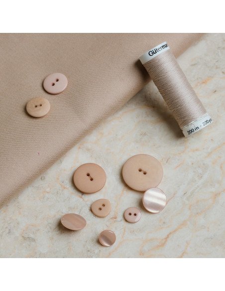 Tejido de algodón repelente al agua Trench Sandy Sand - Atelier Brunette