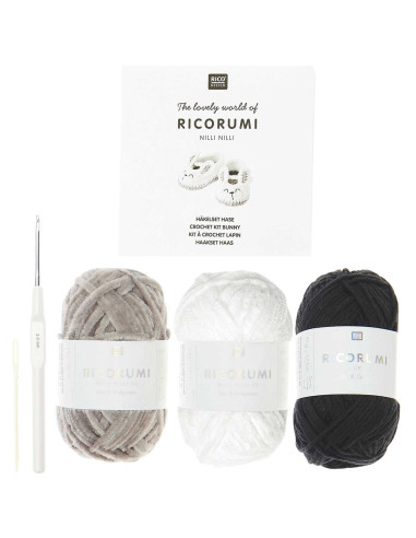 Kit de crochet Patucos de Bebé - Conejo