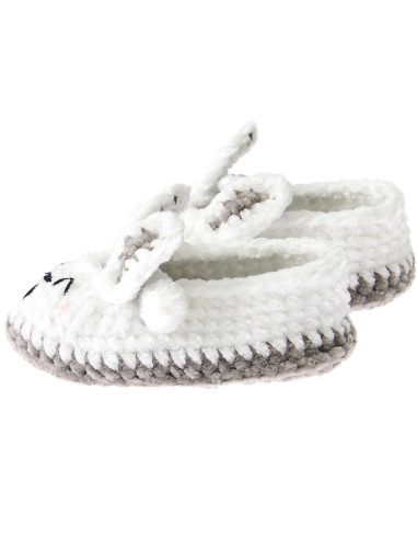 Kit de crochet Patucos de Bebé - Conejo