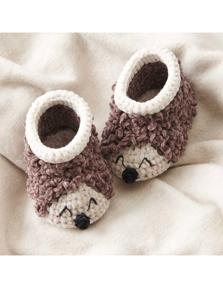 Kit de crochet Patucos para bebé - Erizo