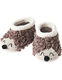 Kit de crochet Patucos para bebé - Erizo 2