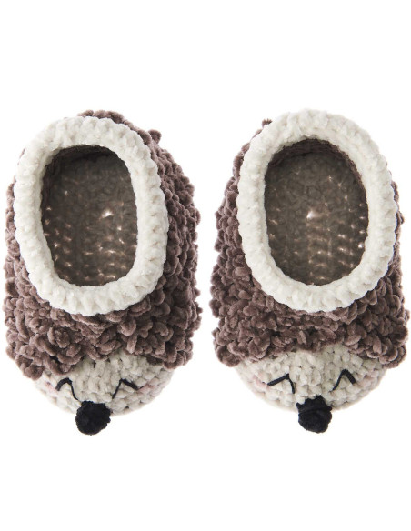 Kit de crochet Patucos para bebé - Erizo