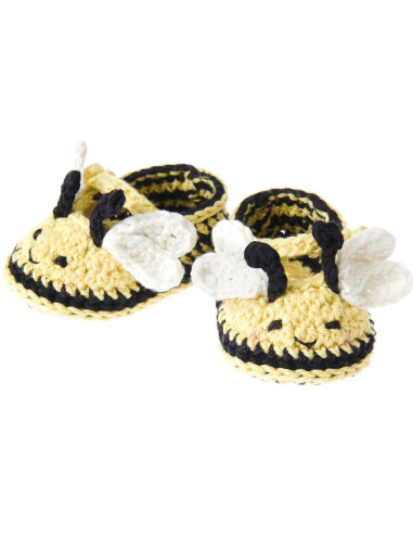 Kit de crochet para botines de bebé - Abeja