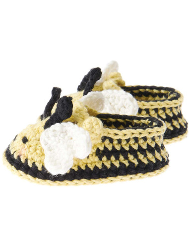 Kit de crochet para botines de bebé - Abeja