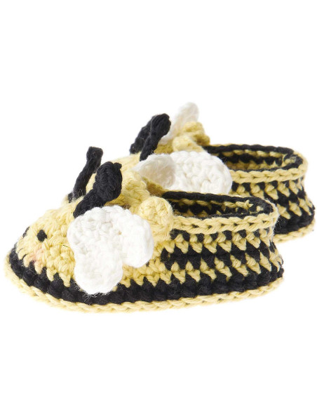 Kit de crochet para botines de bebé - Abeja