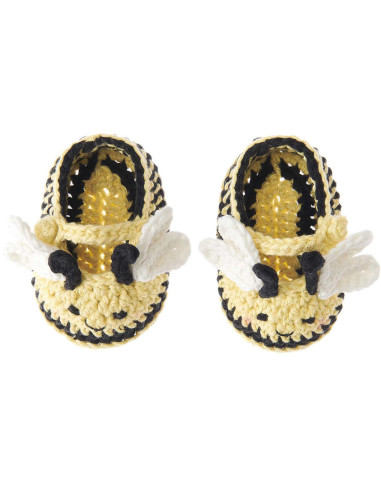 Kit de crochet para botines de bebé - Abeja