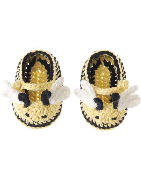 Kit de crochet para botines de bebé - Abeja