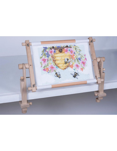 Pinza de mesa ajustable para bastidor de tapicería y punto de cruz