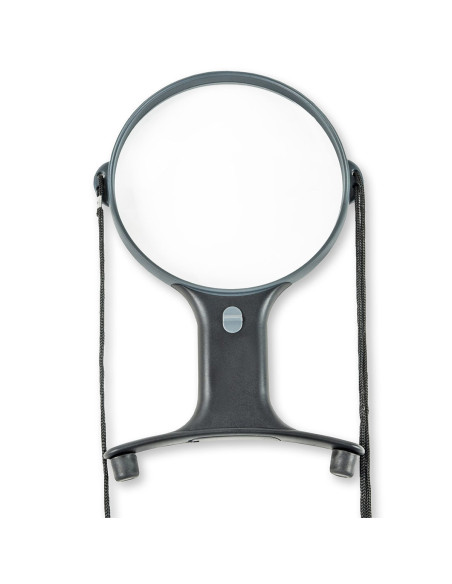 Lupa manos libres luminosa ajustable con cordón Magnishine Carson Optical