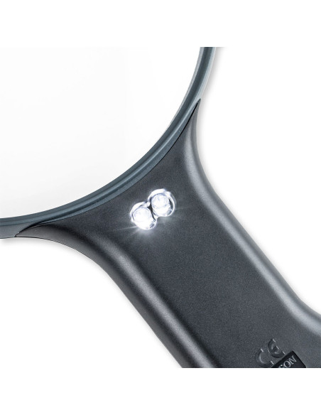 Lupa manos libres luminosa ajustable con cordón Magnishine Carson Optical
