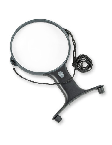 Lupa manos libres luminosa ajustable con cordón Magnishine Carson Optical