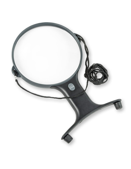 Lupa manos libres luminosa ajustable con cordón Magnishine Carson Optical