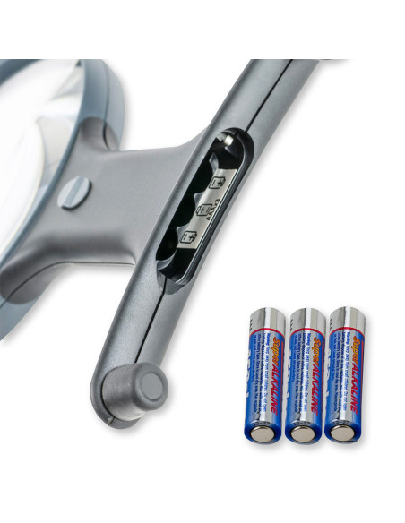 Lupa manos libres luminosa ajustable con cordón Magnishine Carson Optical