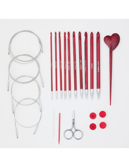 Estuche de ganchillos tunecinos Amore KnitPro