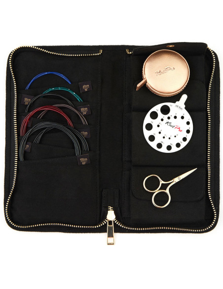 Estuche de almacenamiento para cables y accesorios KntiPro - Negro