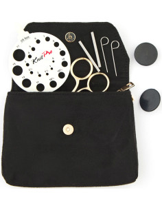 Estuche para accesorios de tejido KnitPro - Negro 2