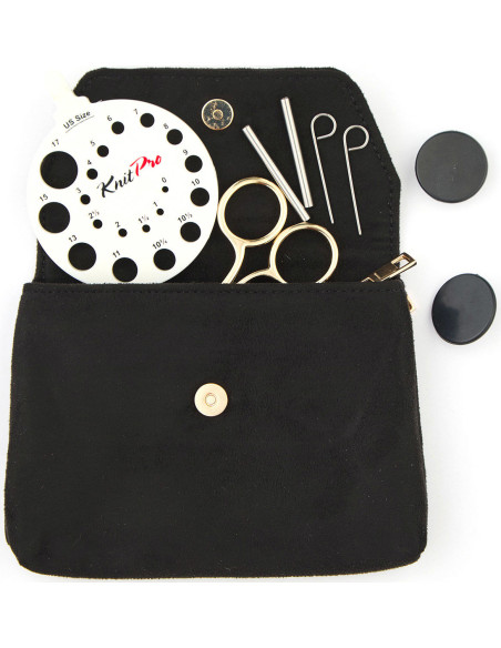 Estuche para accesorios de tejido KnitPro - Negro