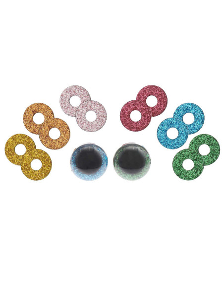 Ojos de seguridad 6 colores Ricorumi 20 mm - 1 par