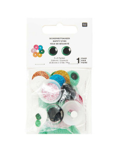 Ojos de seguridad 6 colores Ricorumi 20 mm - 1 par 2