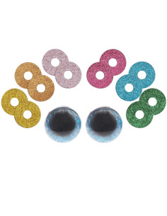 Ojos de seguridad 6 colores Ricorumi 40 mm - 1 par