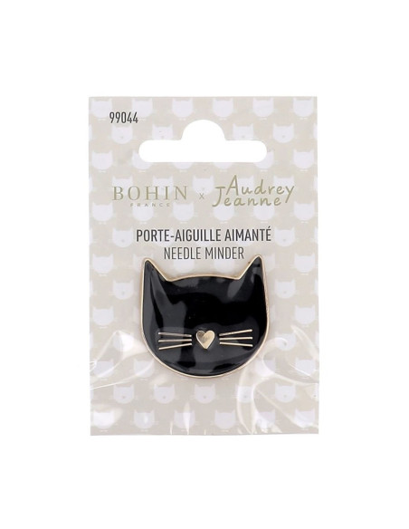 Portaagujas magnético Bohin - Gato negro