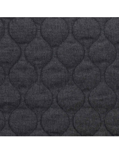 Tejido de algodón acolchado wave - Denim chambray 2