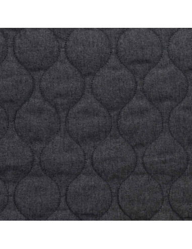 Tejido de algodón acolchado wave - Denim chambray