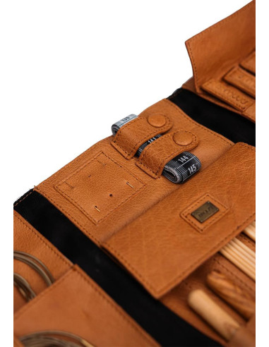 Estuche para agujas de tejer Muud Lucy - Whisky
