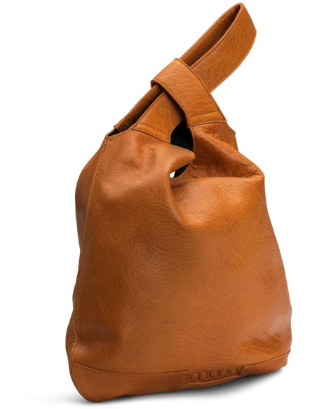 Bolso shopper de cuero Muud Dzana - Whisky