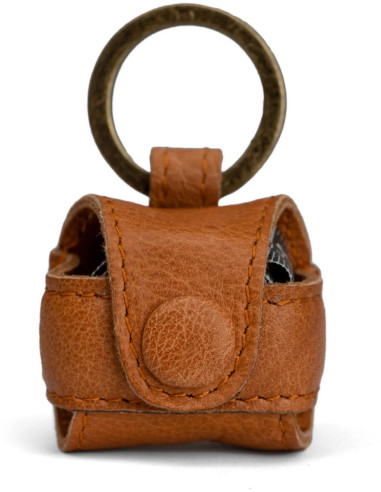 Funda de cuero para cinta métrica Muud Malmö - Whisky