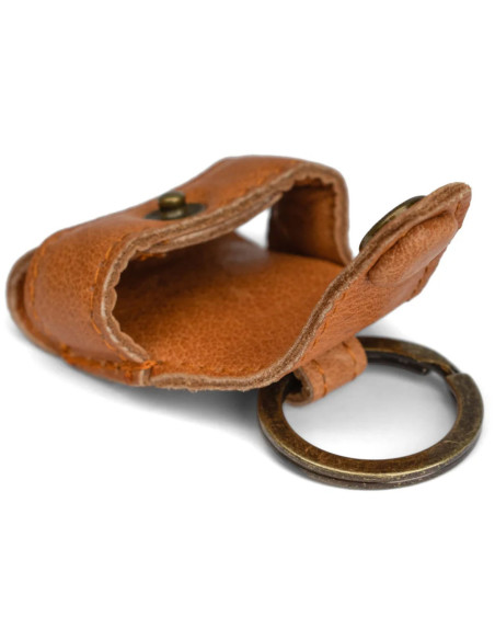 Funda de cuero para cinta métrica Muud Malmö - Whisky