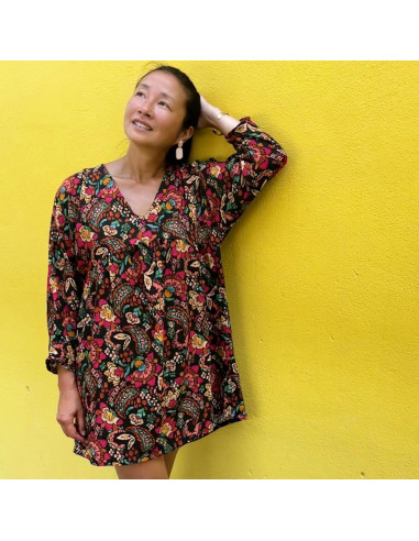 Tejido de viscosa flameado Bohemio - My Dress Made
