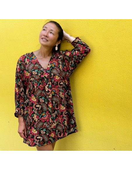 Tejido de viscosa flameado Bohemio - My Dress Made