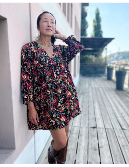 Tejido de viscosa flameado Bohemio - My Dress Made