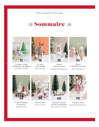 Libro de muñecas y amigurumis navideños nórdicos a crochet