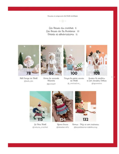 Libro de muñecas y amigurumis navideños nórdicos a crochet