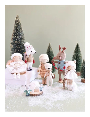 Libro de muñecas y amigurumis navideños nórdicos a crochet