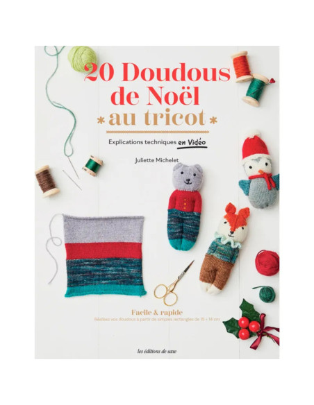 Libro 20 muñecos de Navidad de punto